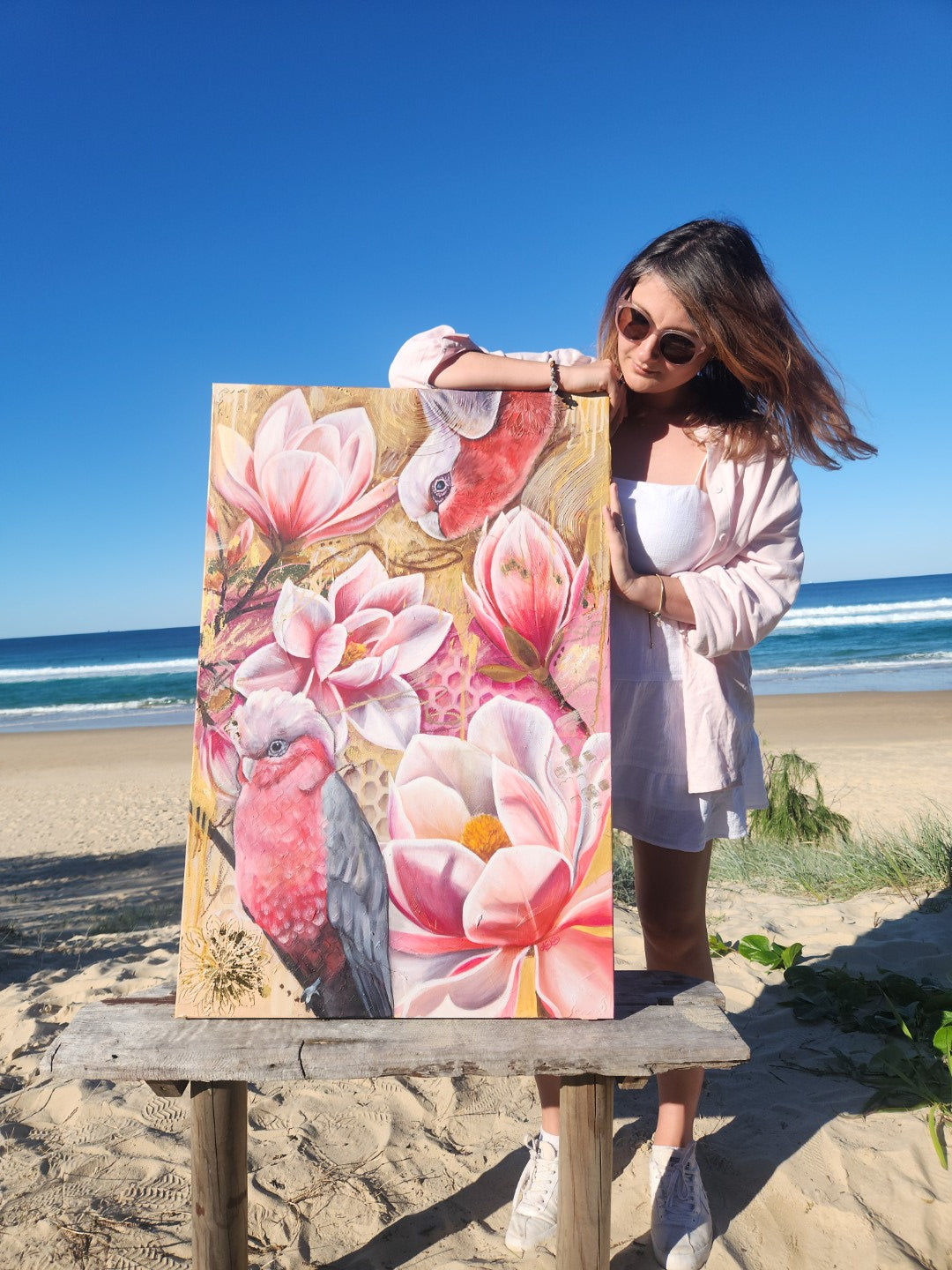 "Beneath a Golden Sky" Original Oil Painting