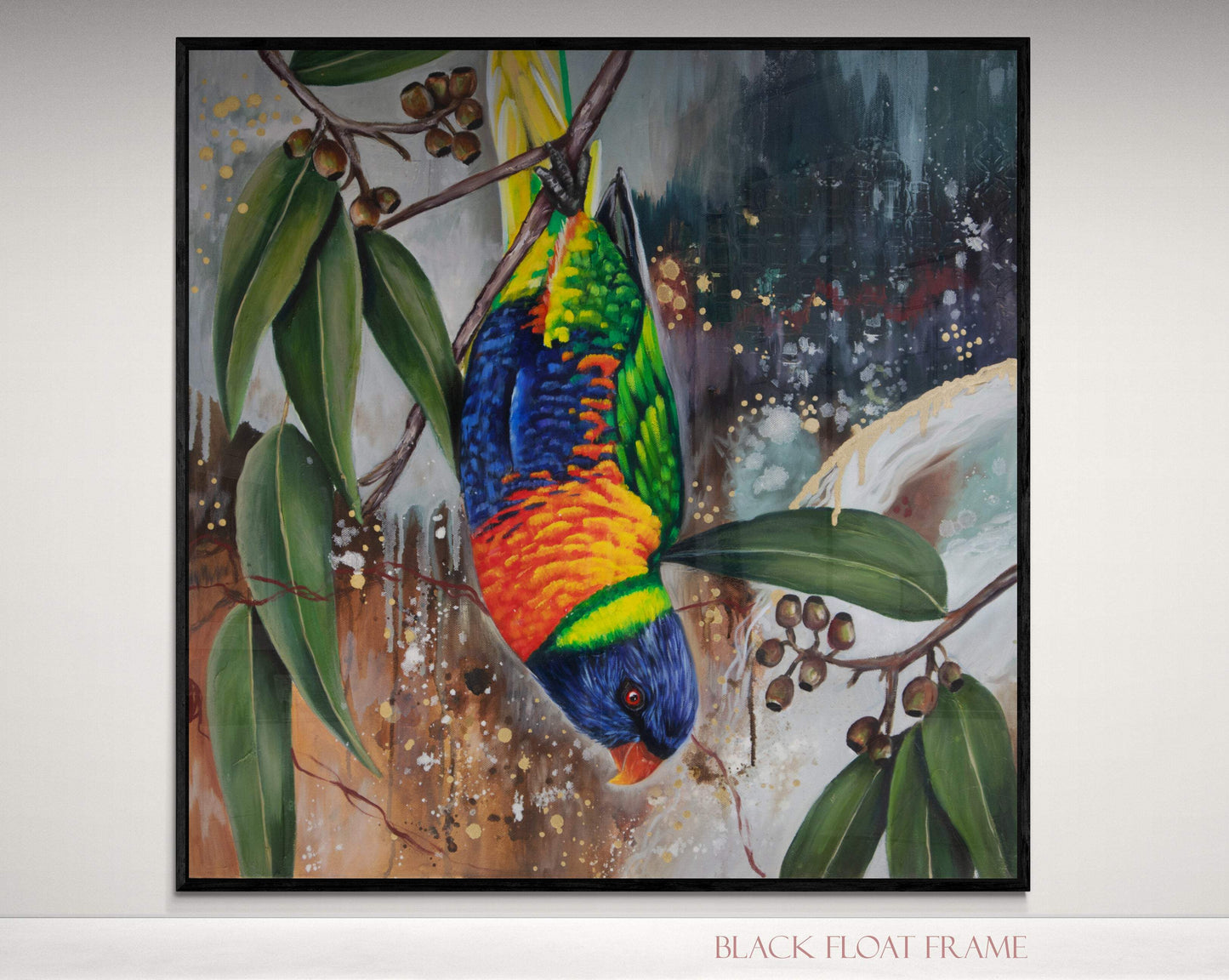 A_little_bit_of_Mischief_Black_Float_Frame - KAYCI KAYLA FINE ART