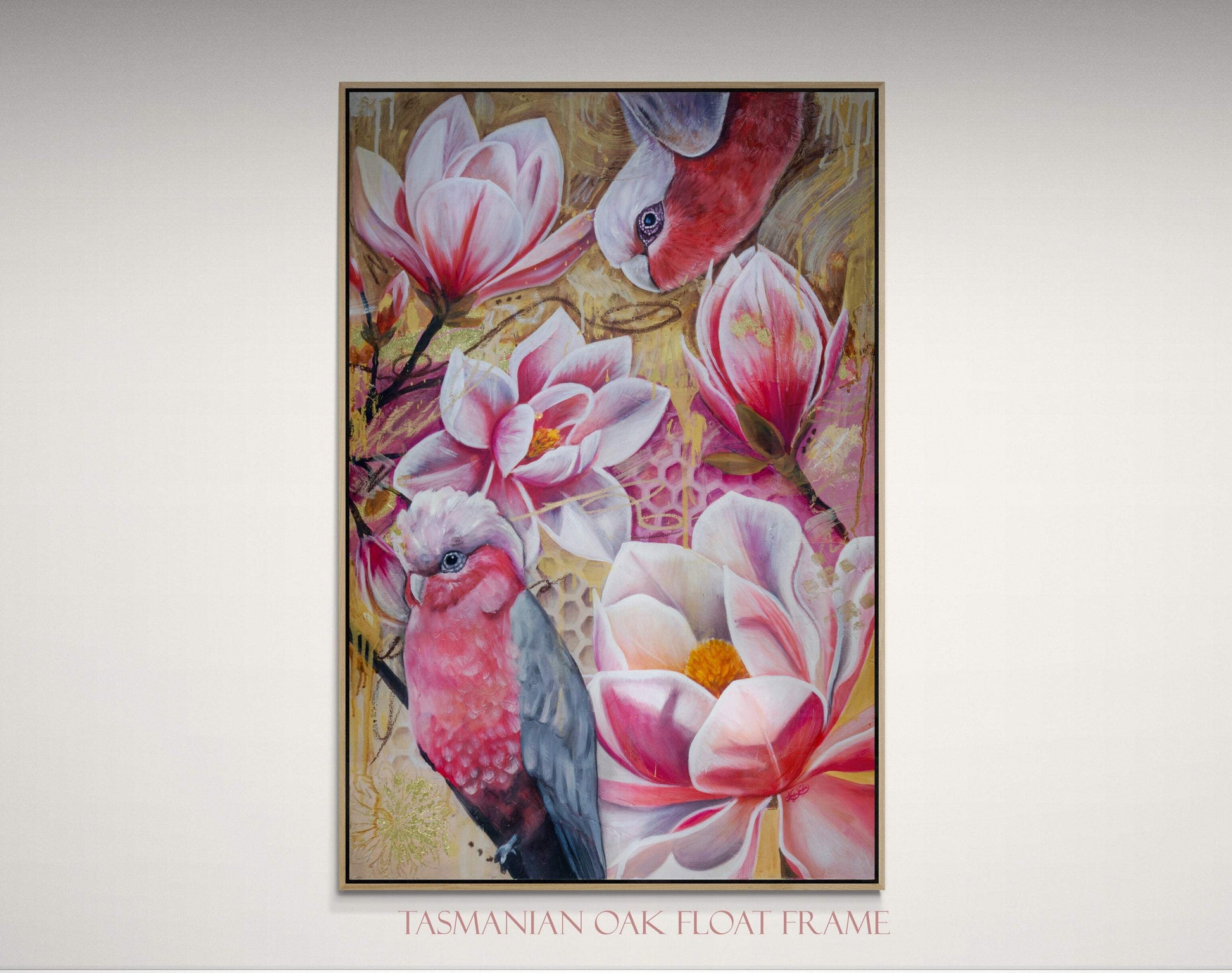 Beneath_a_golden_sky_tasmanian_oak_frame - KAYCI KAYLA FINE ART