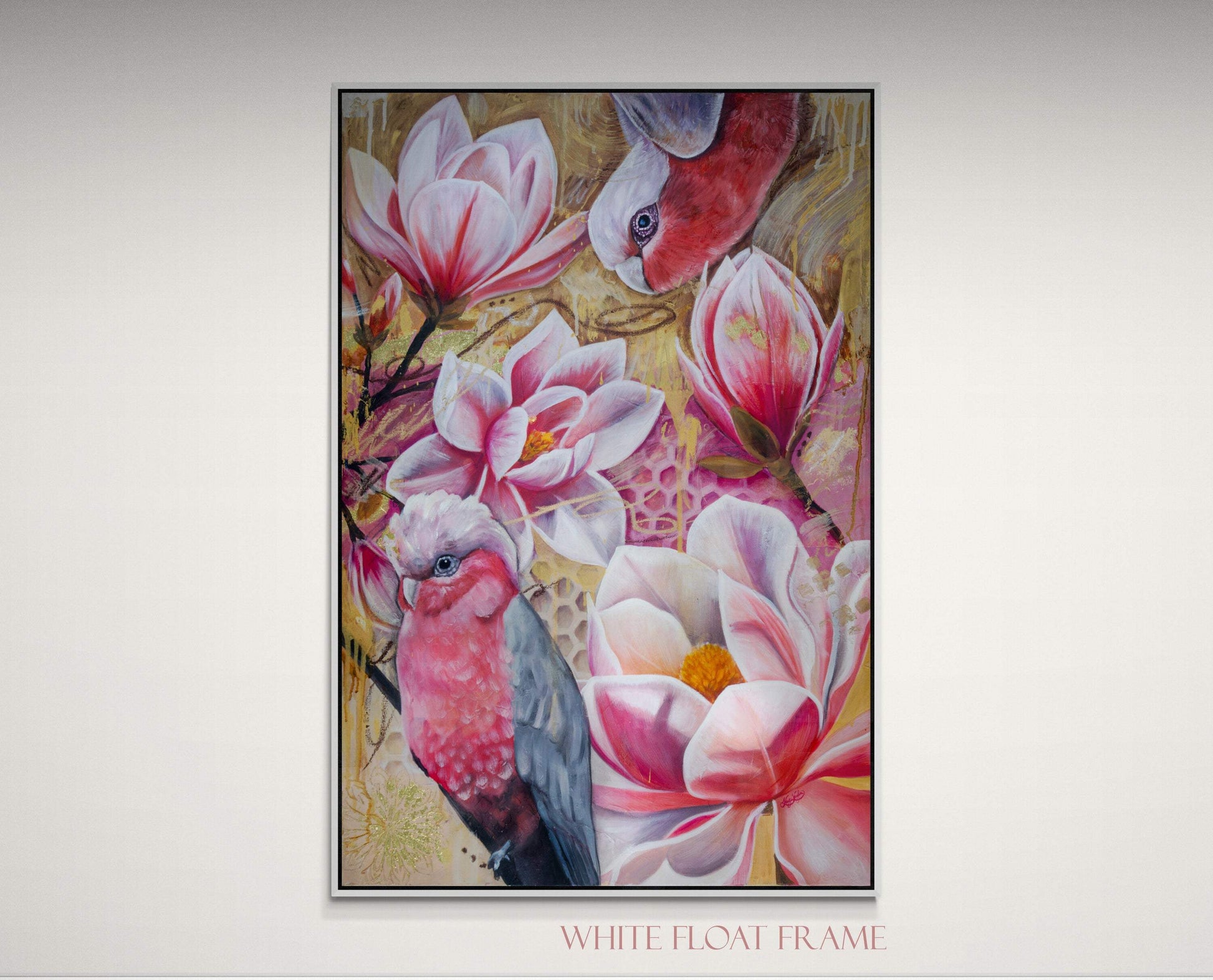 Beneath_a_golden_sky_white_frame - KAYCI KAYLA FINE ART