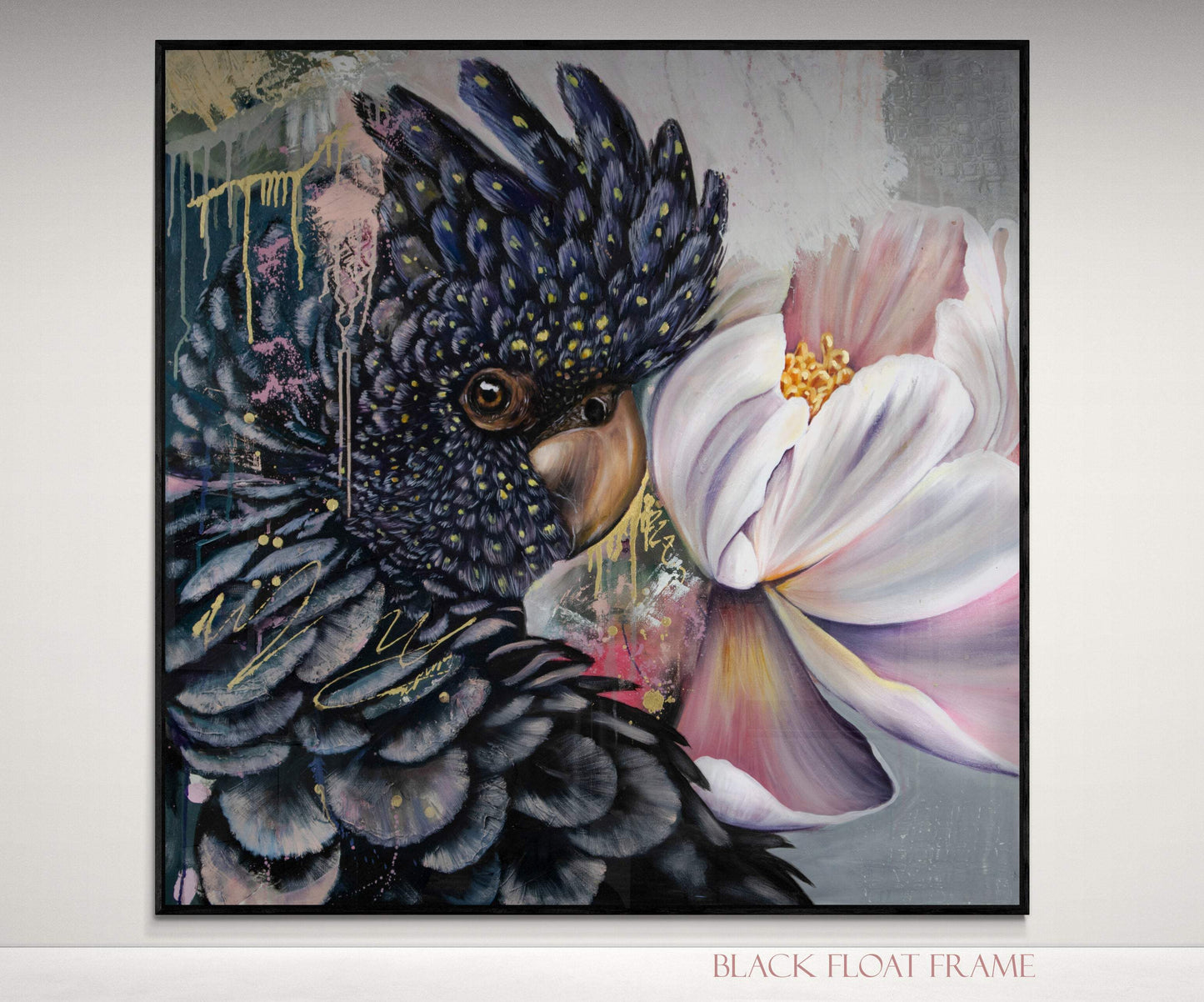 Bluch_Ebony_black_float_frame - KAYCI KAYLA FINE ART