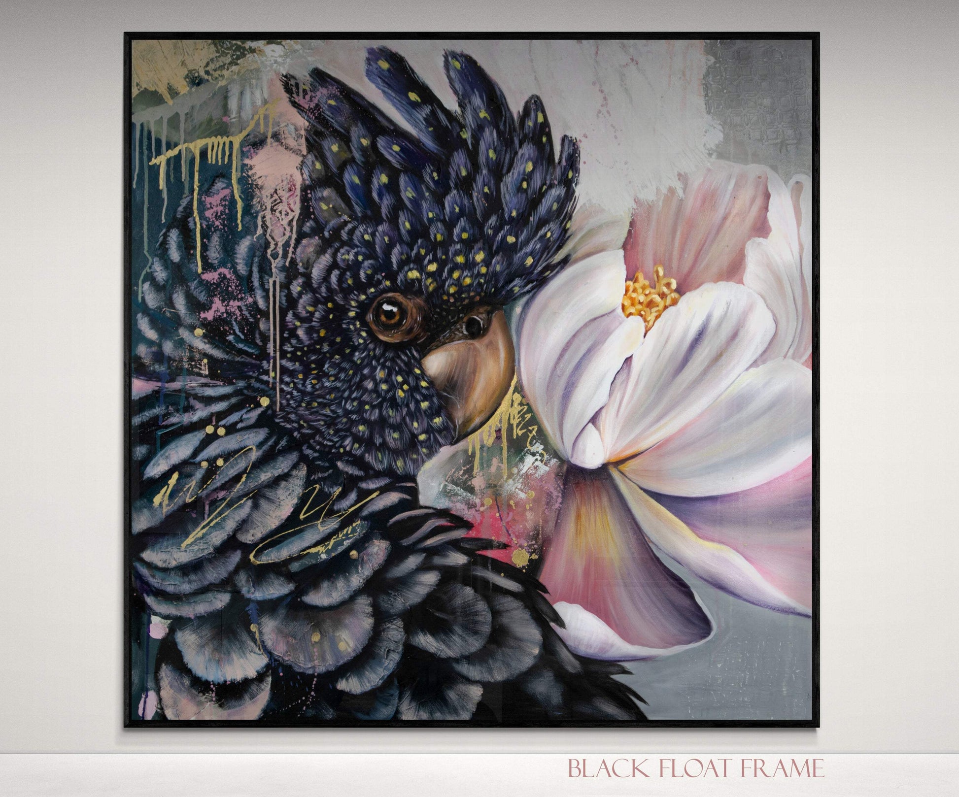Bluch_Ebony_black_float_frame - KAYCI KAYLA FINE ART