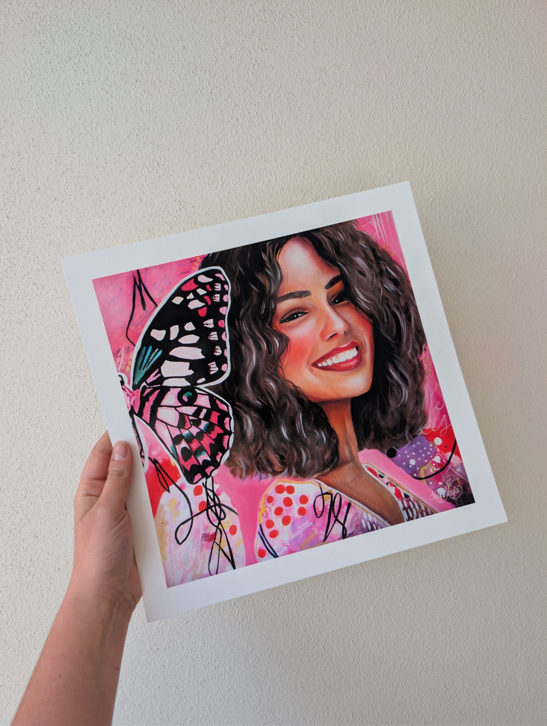 When She Smiles - Fine Art Print (12x12in)